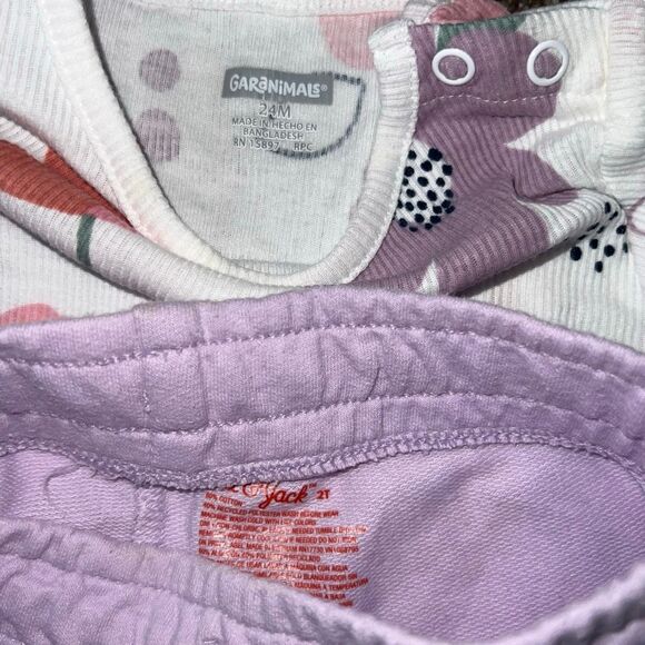 Toddler Girl 2T Summer Bundle Disney Onesie Carter’s Shorts Set 24 months lot - Picture 2 of 4